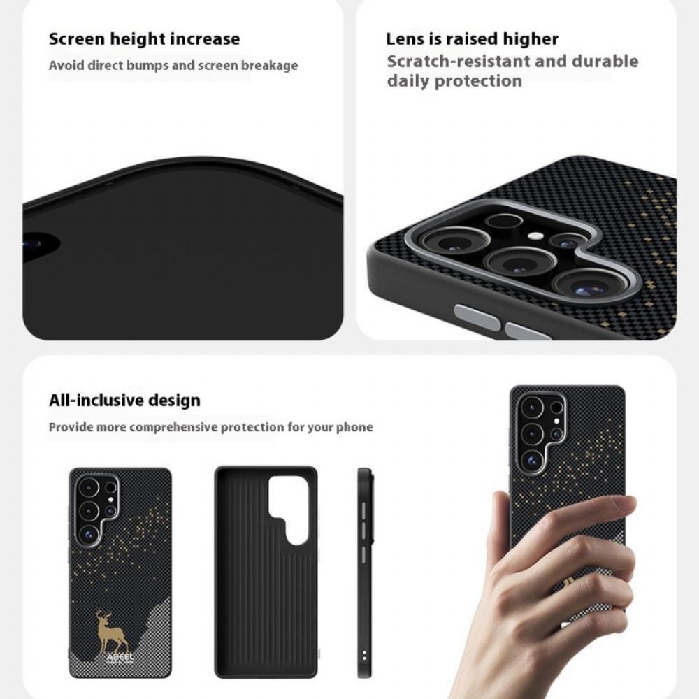 Hoesje Samsung Galaxy S25 Fe Magsafe Compatibel Abeel-patroon Bescherming Hoesje