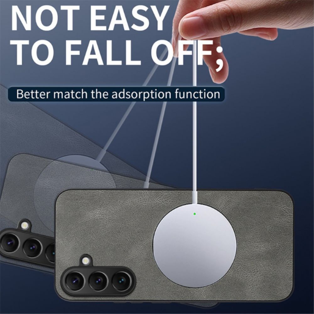 Hoesje Samsung Galaxy S25 Fe Magsafe Met Nappaleer-effect