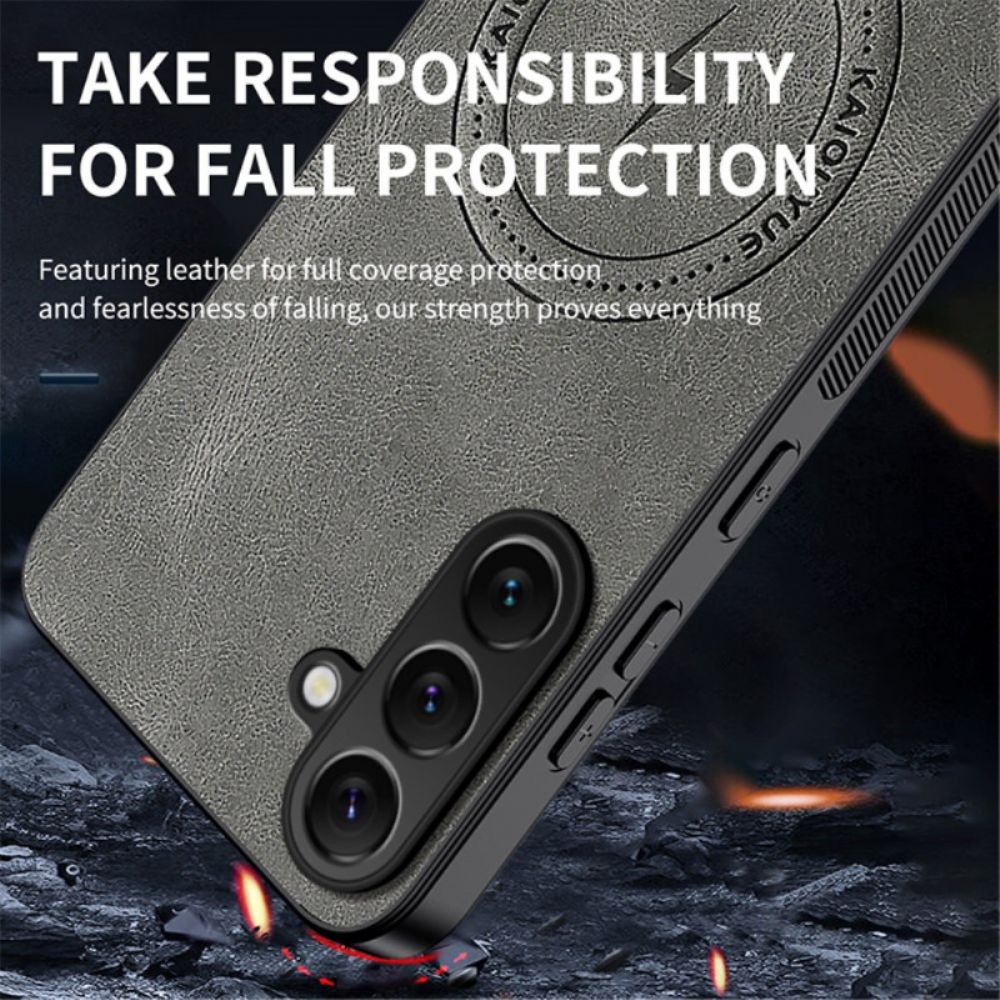 Hoesje Samsung Galaxy S25 Fe Magsafe Met Nappaleer-effect