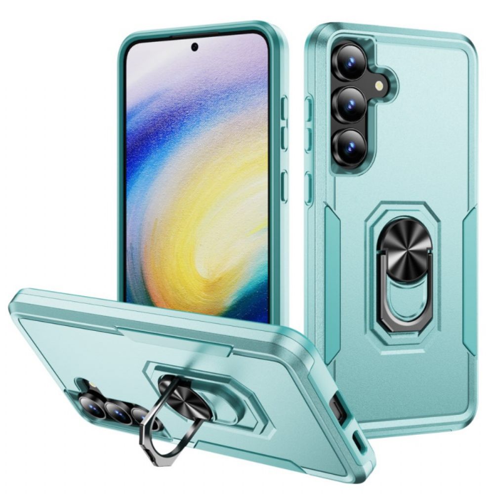 Hoesje Samsung Galaxy S25 Fe Ringhouder Met Metaaleffect