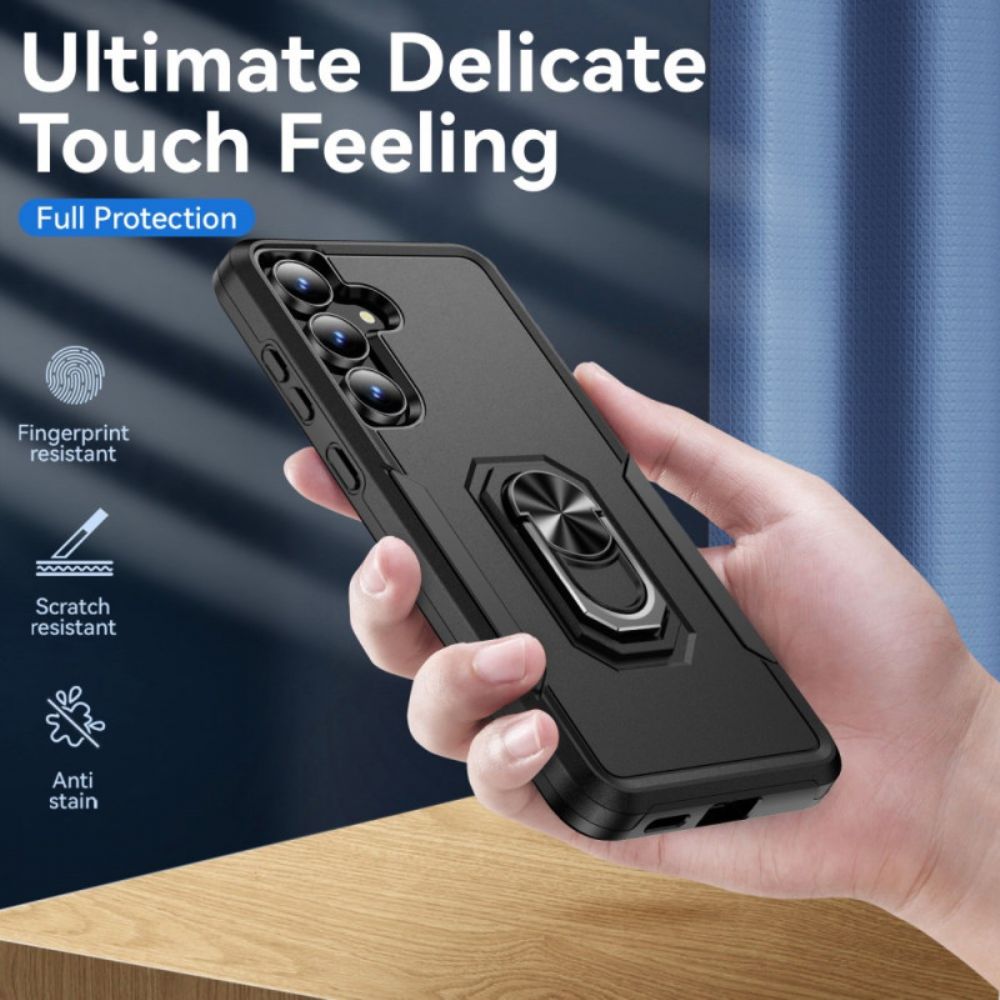 Hoesje Samsung Galaxy S25 Fe Ringhouder Met Metaaleffect