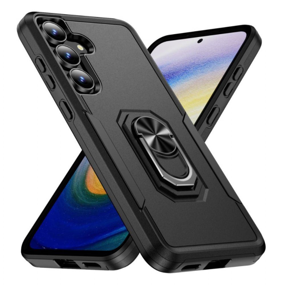 Hoesje Samsung Galaxy S25 Fe Ringhouder Met Metaaleffect