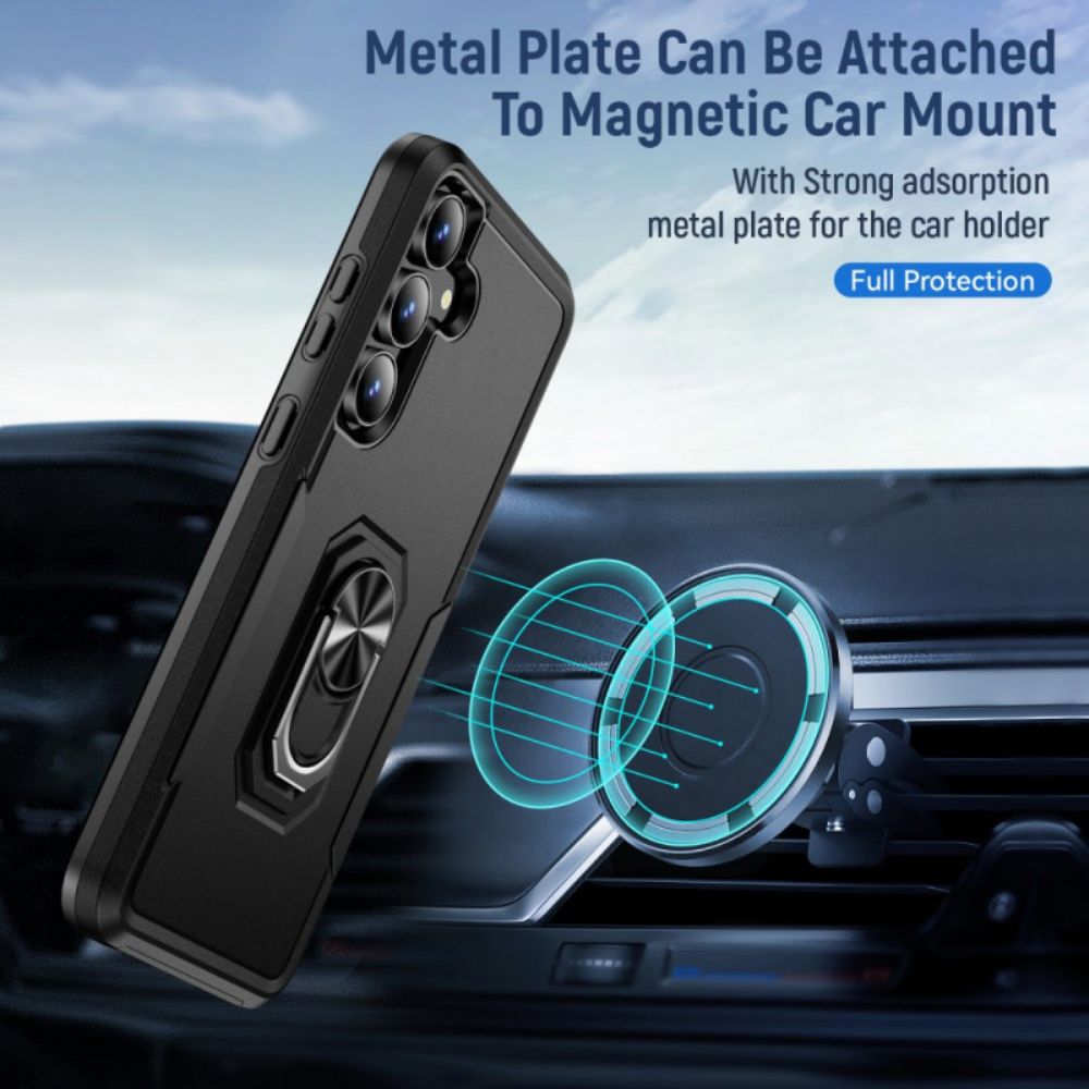 Hoesje Samsung Galaxy S25 Fe Ringhouder Met Metaaleffect