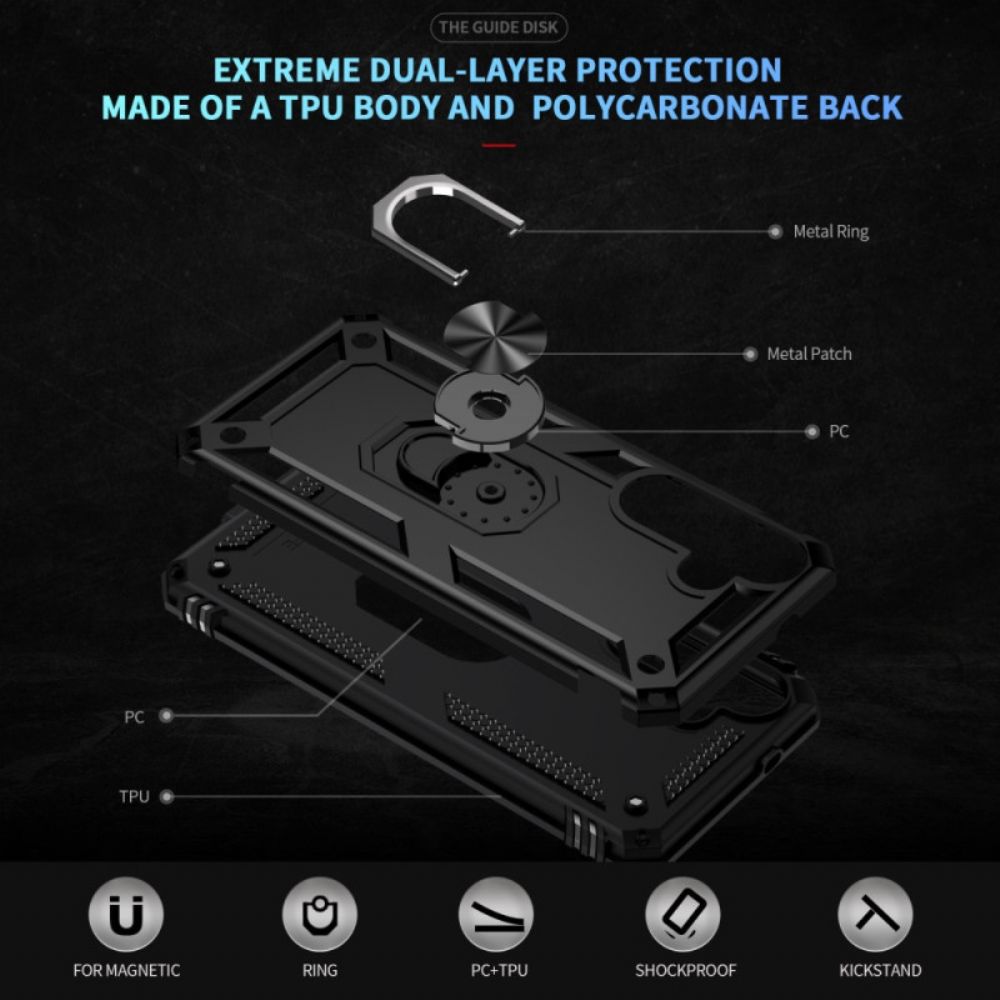 Hoesje Samsung Galaxy S25 Fe Robuust Met Draaibare Ringhouder