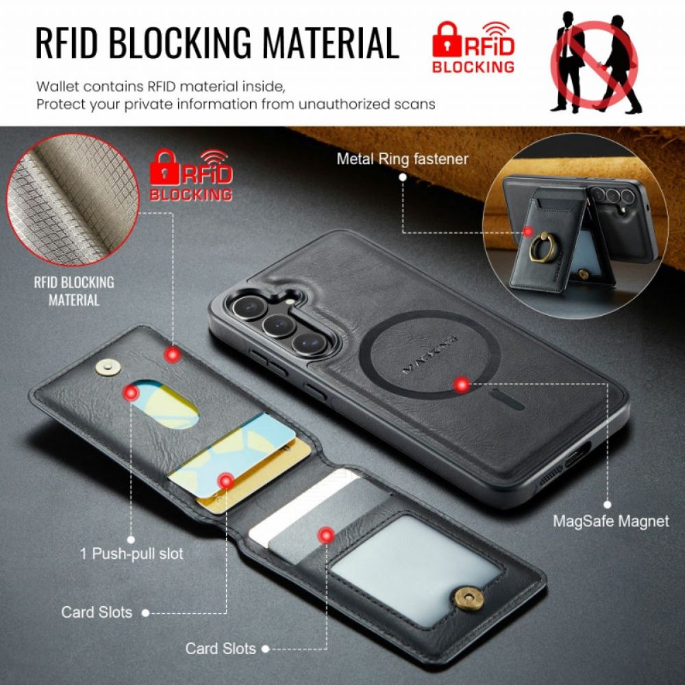 Hoesje Voor Samsung Galaxy S25 Fe Afneembare Magnetische Kaarthouder