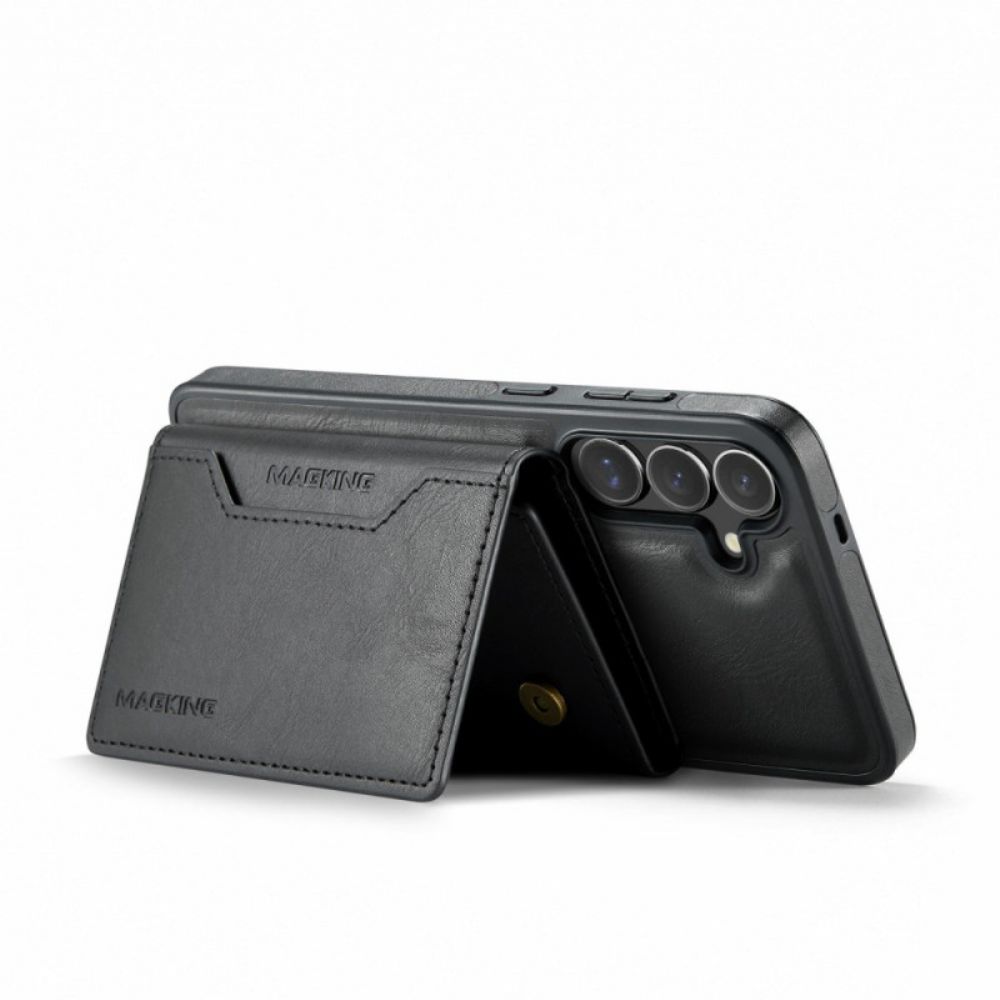 Hoesje Voor Samsung Galaxy S25 Fe Magsafe Compatibel Magking Afneembare Portemonnee