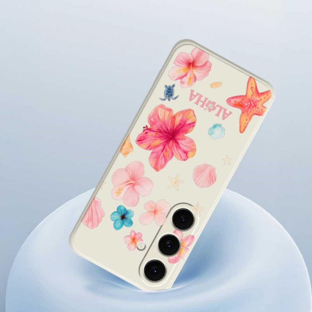 Hoesje Voor Samsung Galaxy S25 Fe Siliconen Met Bloemenprint