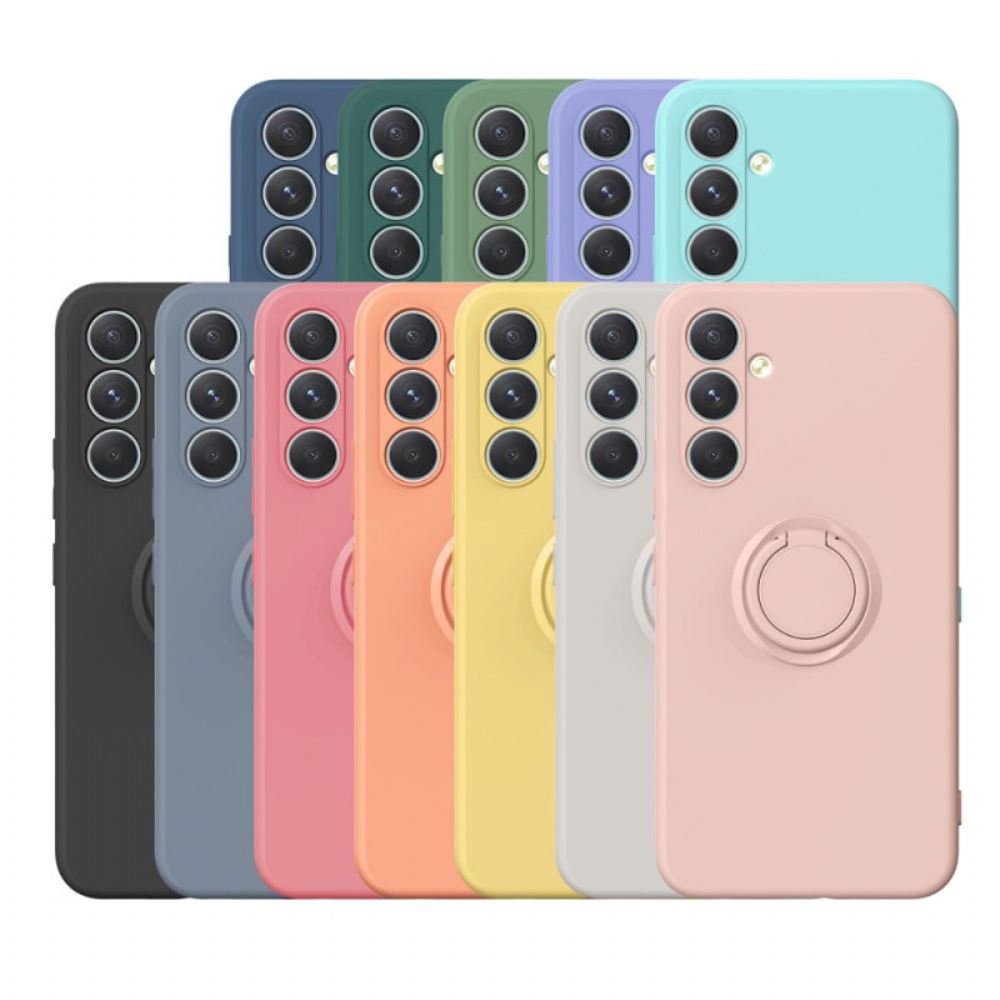 Hoesje Voor Samsung Galaxy S25 Fe Siliconen Met Ringhouder En Draagkoord