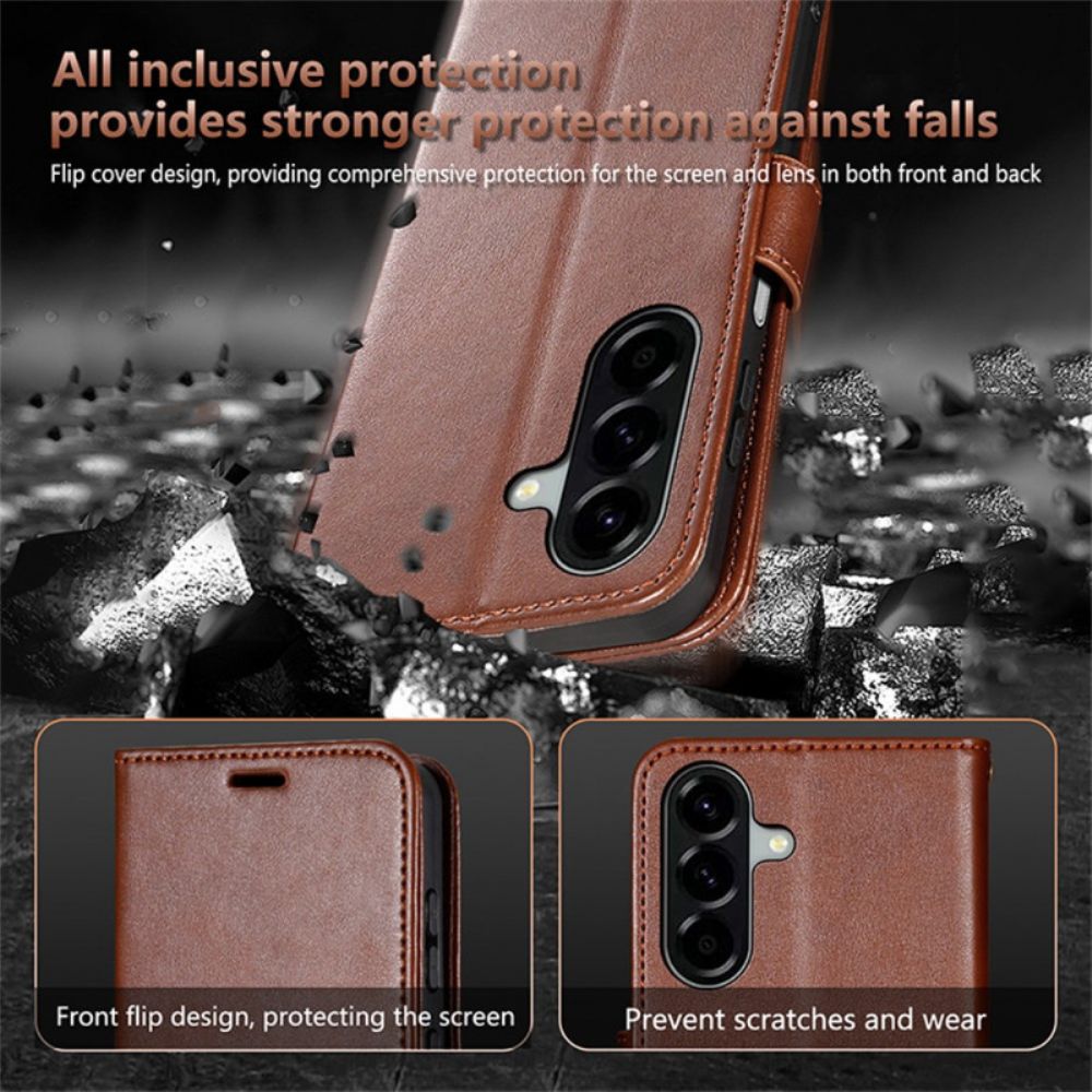 Leren Hoesje Samsung Galaxy S25 Fe Azns Bescherming Hoesje