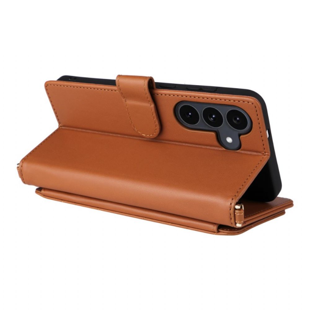 Leren Hoesje Samsung Galaxy S25 Fe Band En Schouderband