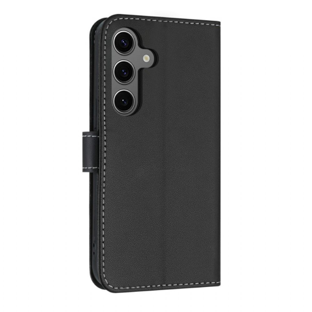 Leren Hoesje Samsung Galaxy S25 Fe Decoratieve Strik Bescherming Hoesje