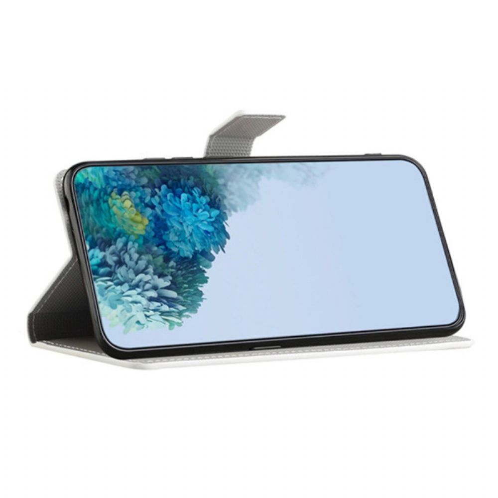 Leren Hoesje Samsung Galaxy S25 Fe Don't Raak Mijn Mobiele Telefoon Aan Bescherming Hoesje