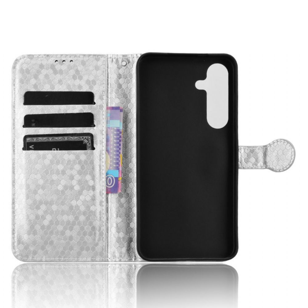 Leren Hoesje Samsung Galaxy S25 Fe Glanzend Bescherming Hoesje