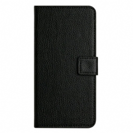 Leren Hoesje Samsung Galaxy S25 Fe Klassiek Zwart Bescherming Hoesje