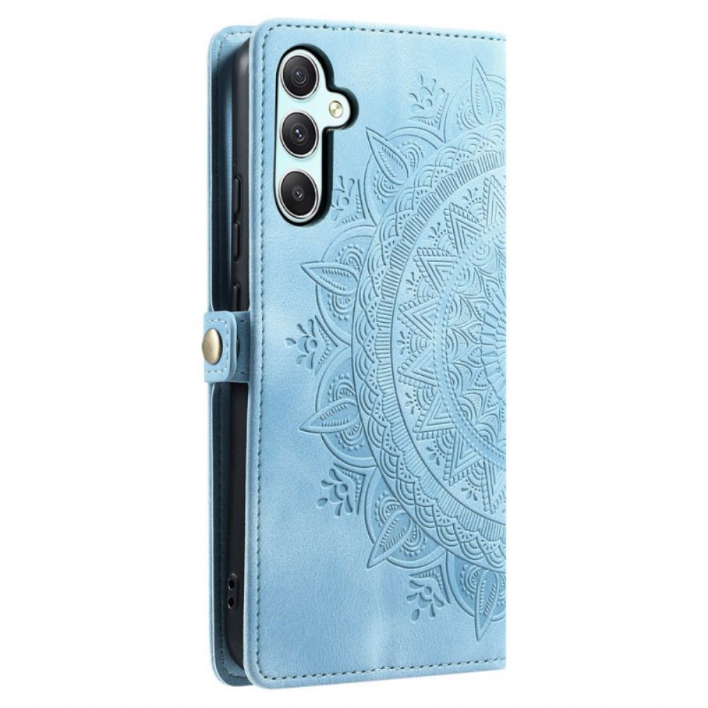 Leren Hoesje Samsung Galaxy S25 Fe Mandala Suède-effect Bescherming Hoesje