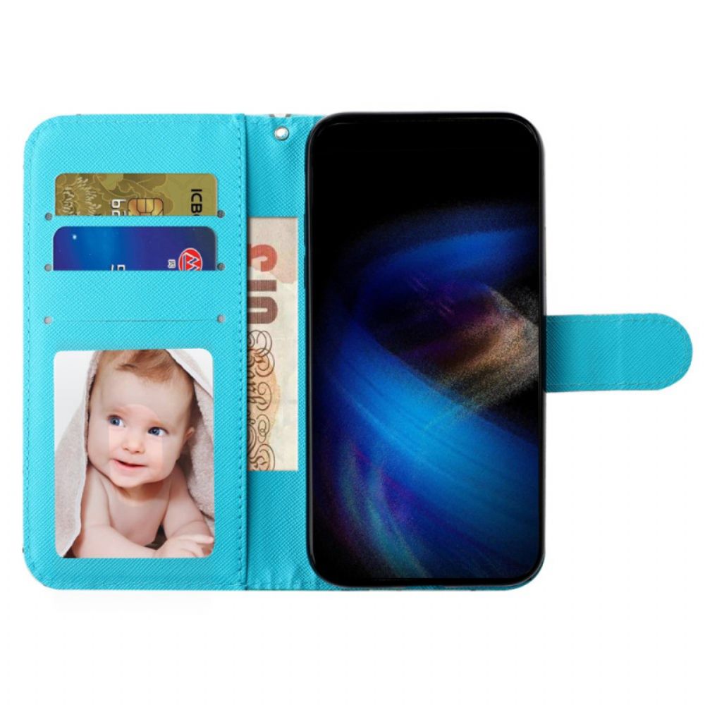Leren Hoesje Samsung Galaxy S25 Fe Never Stop Dreaming Met Koord Bescherming Hoesje