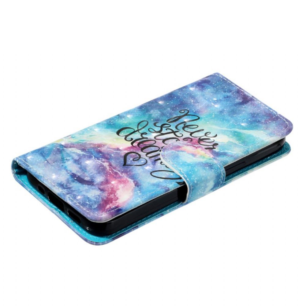 Leren Hoesje Samsung Galaxy S25 Fe Never Stop Dreaming Met Koord Bescherming Hoesje