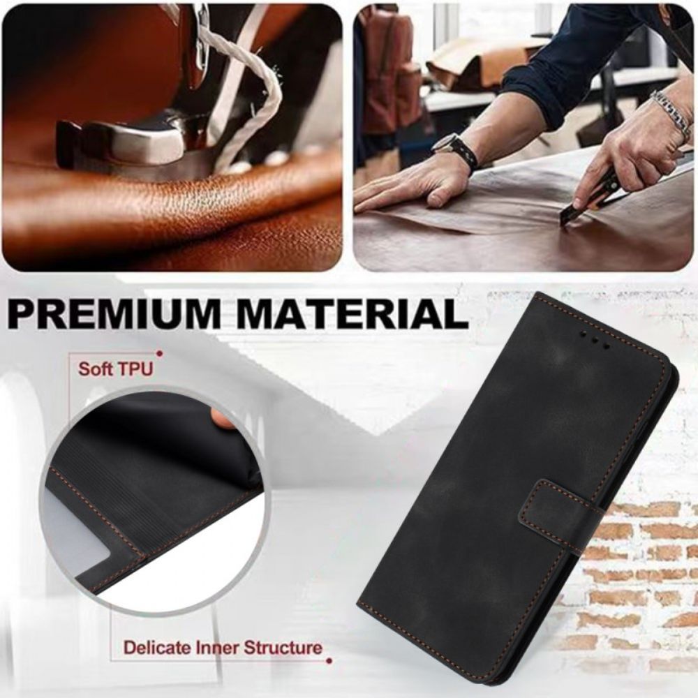 Leren Hoesje Samsung Galaxy S25 Fe Suède-effect Bescherming Hoesje