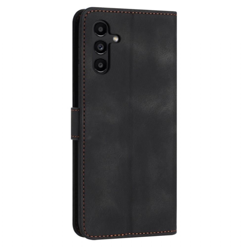 Leren Hoesje Samsung Galaxy S25 Fe Suède-effect Bescherming Hoesje