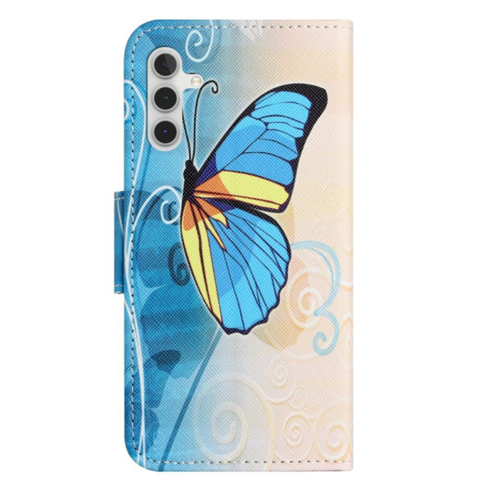 Leren Hoesje Samsung Galaxy S25 Fe Vlinder Bescherming Hoesje
