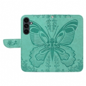 Leren Hoesje Voor Samsung Galaxy S25 Fe Grafische Vlinder
