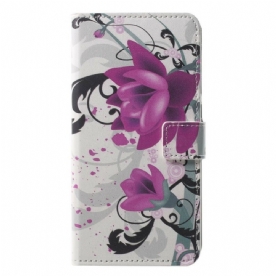 Folio-hoesje voor Huawei P20 Pro Tropische Bloemen