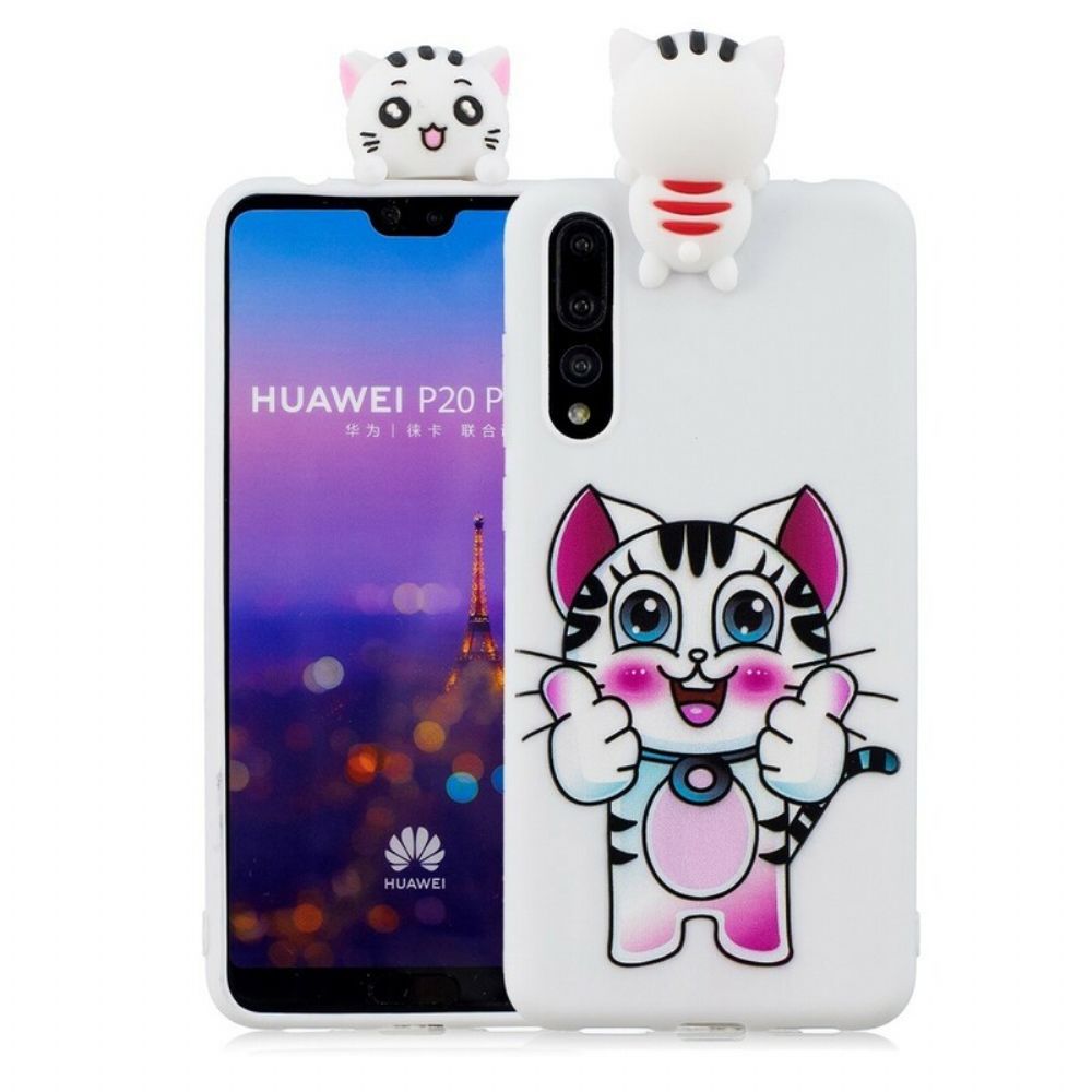 Hoesje voor Huawei P20 Pro 3d Kattenpret
