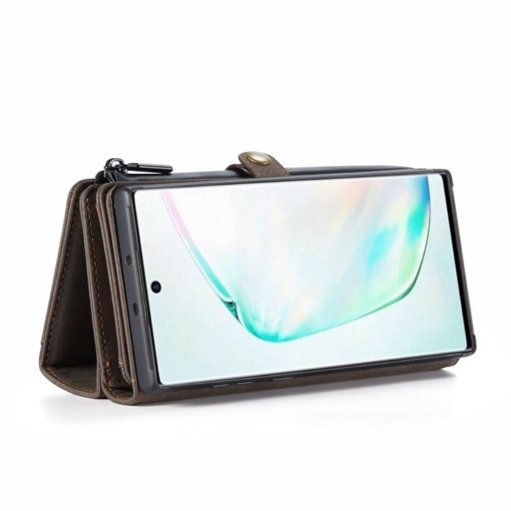 Folio-hoesje voor Samsung Galaxy Note 10 Caseme Vintage Leer