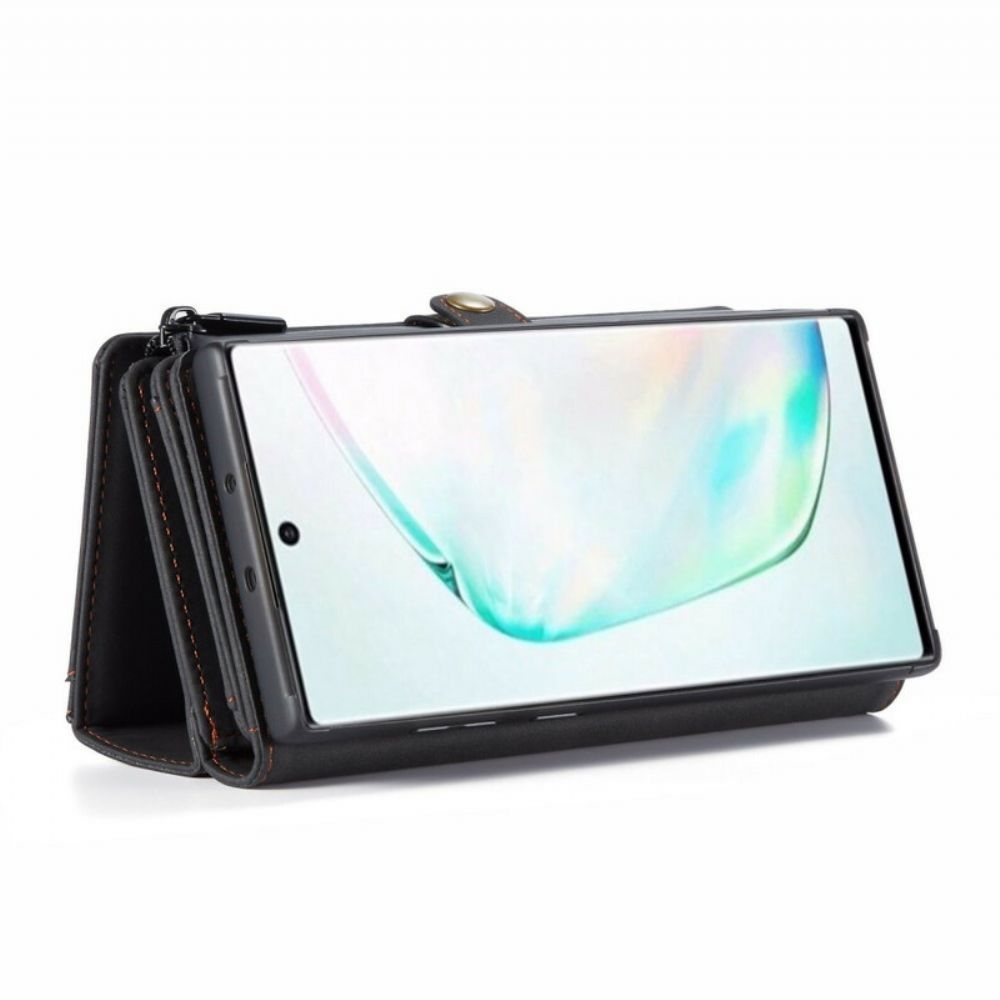 Folio-hoesje voor Samsung Galaxy Note 10 Caseme Vintage Leer