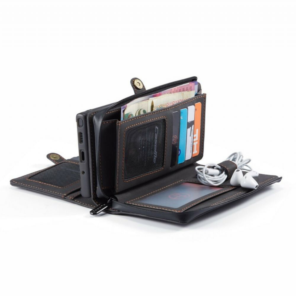 Folio-hoesje voor Samsung Galaxy Note 10 Caseme Vintage Leer