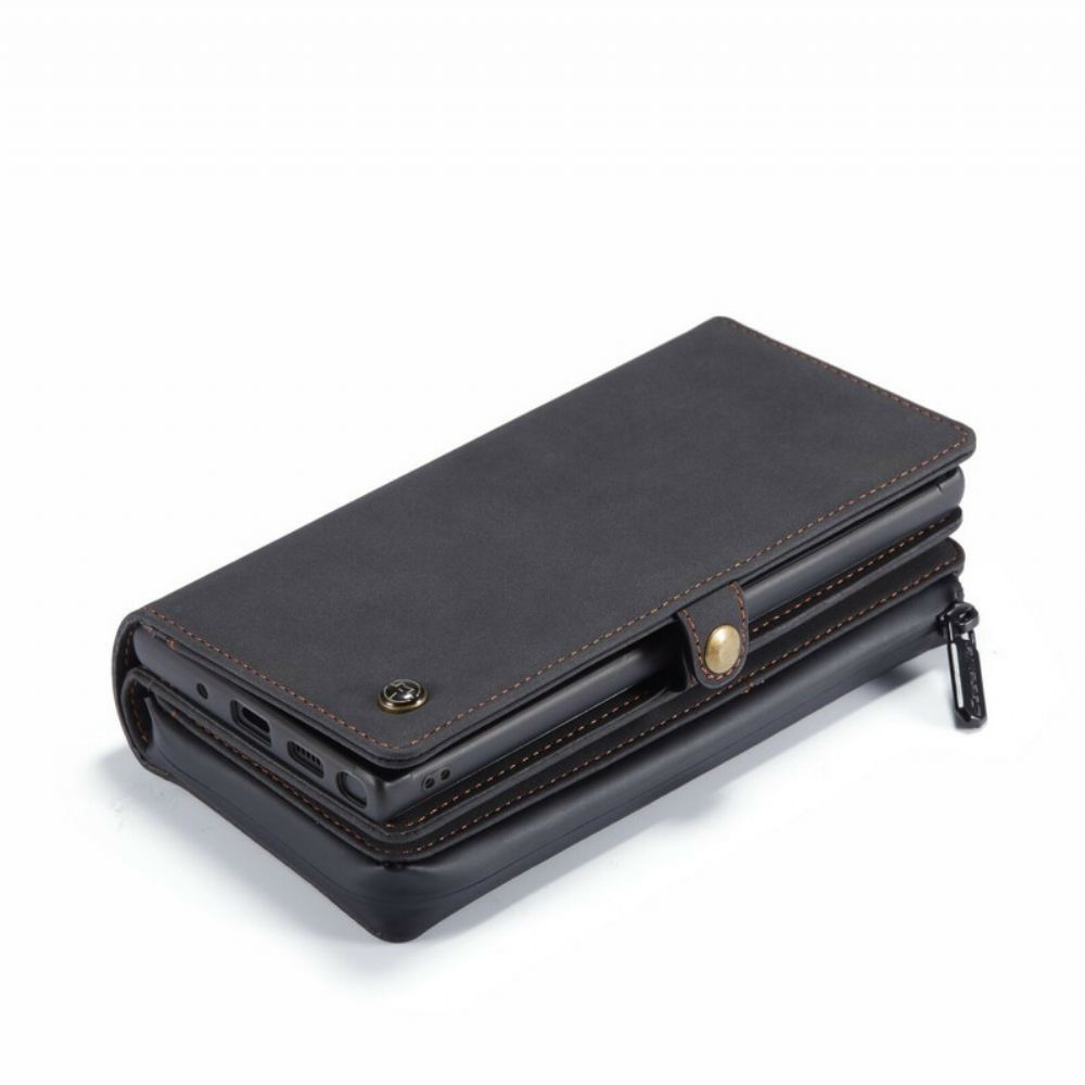Folio-hoesje voor Samsung Galaxy Note 10 Caseme Vintage Leer
