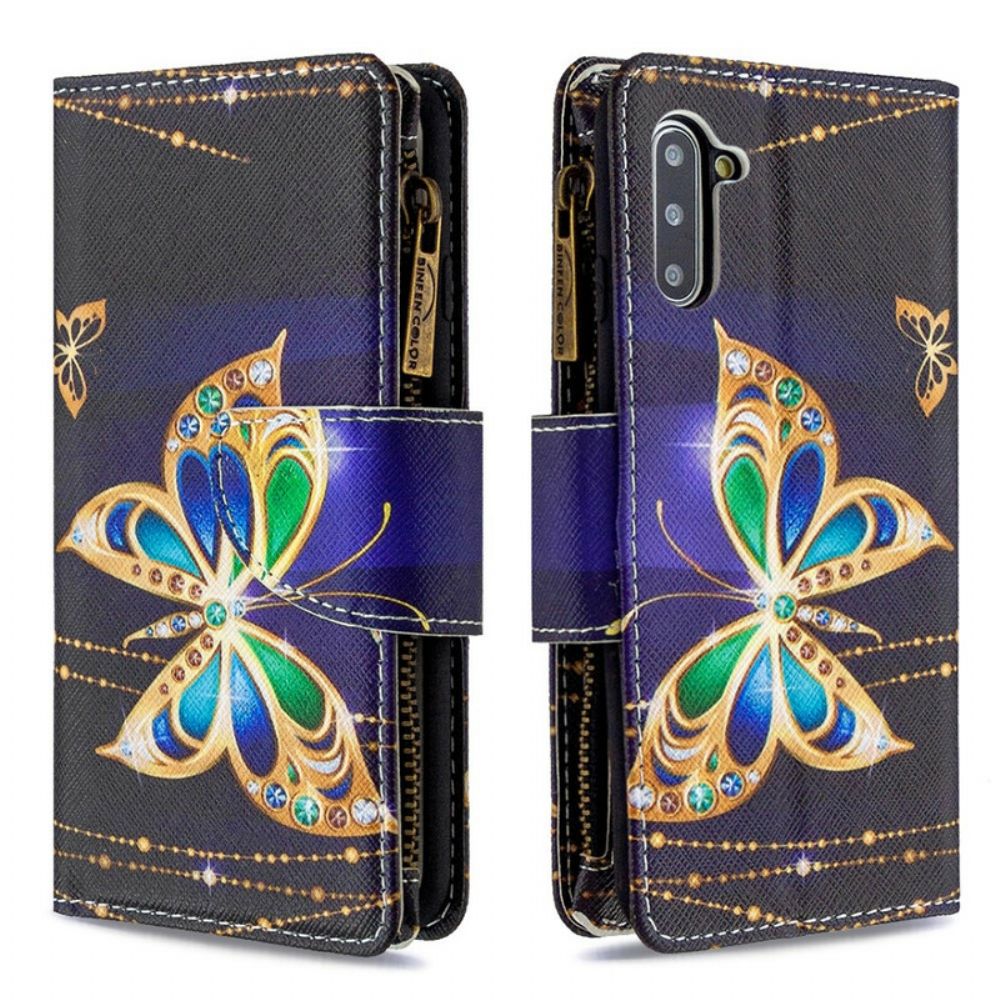 Folio-hoesje voor Samsung Galaxy Note 10 Vlinderszak Met Rits