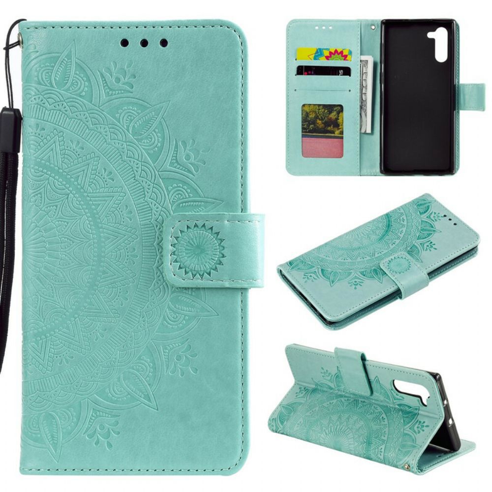 Folio-hoesje voor Samsung Galaxy Note 10 Zon Mandala