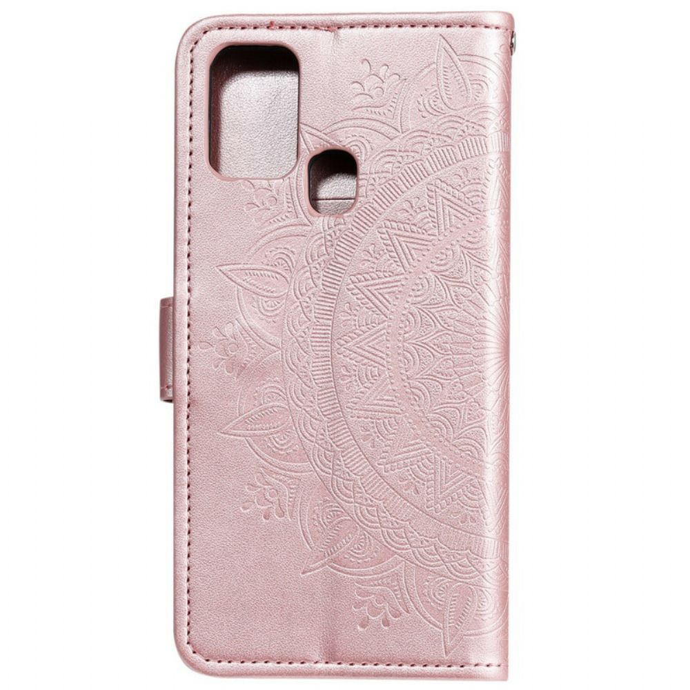 Flip Case voor Samsung Galaxy M31 Zon Mandala