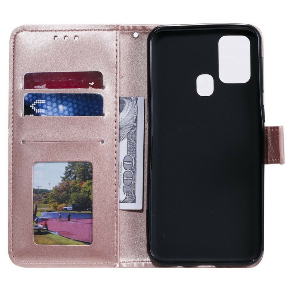 Flip Case voor Samsung Galaxy M31 Zon Mandala