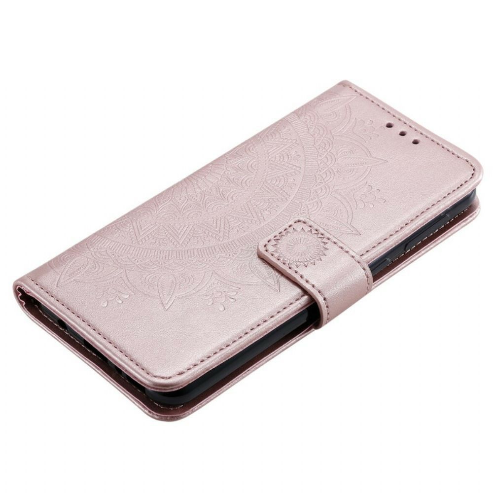 Flip Case voor Samsung Galaxy M31 Zon Mandala