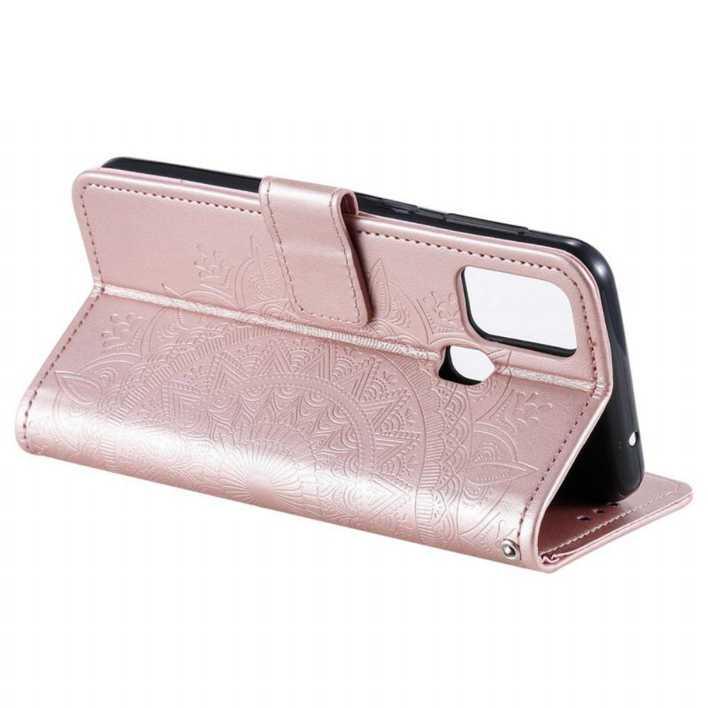 Flip Case voor Samsung Galaxy M31 Zon Mandala
