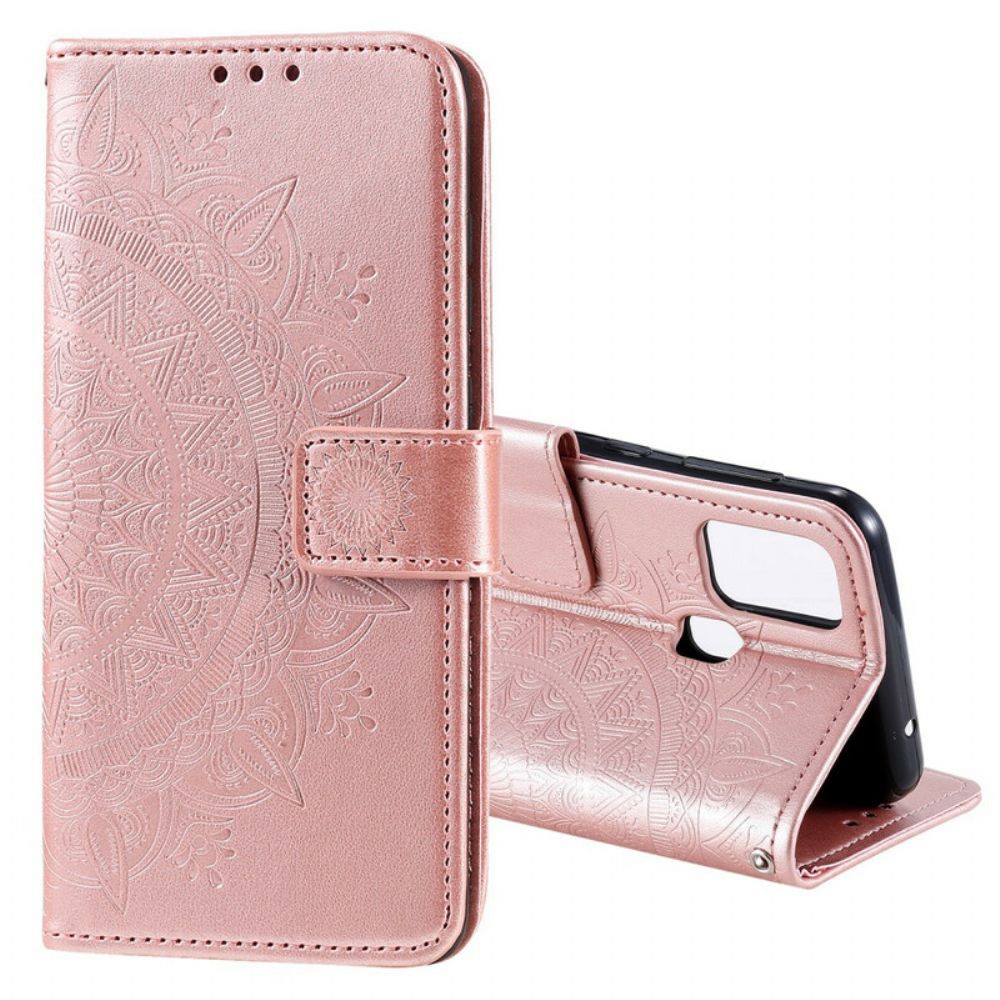 Flip Case voor Samsung Galaxy M31 Zon Mandala
