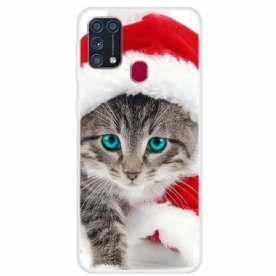 Telefoonhoesje voor Samsung Galaxy M31 Kerstkat