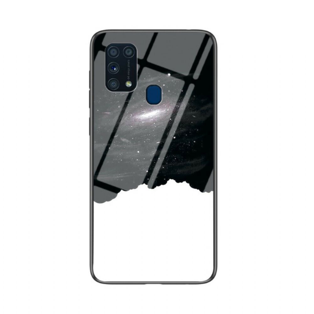 Telefoonhoesje voor Samsung Galaxy M31 Schoonheid Gehard Glas