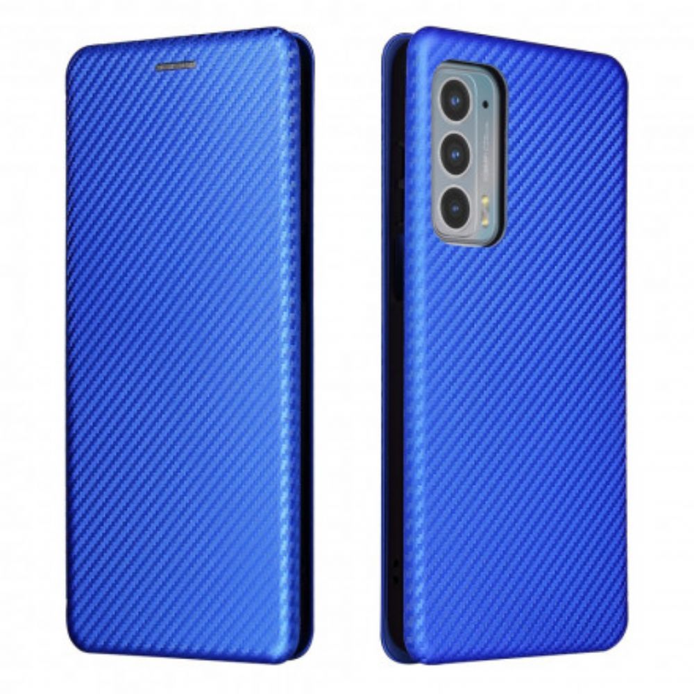 Bescherming Hoesje voor Motorola Edge 20 Folio-hoesje Gekleurde Carbon Silicone