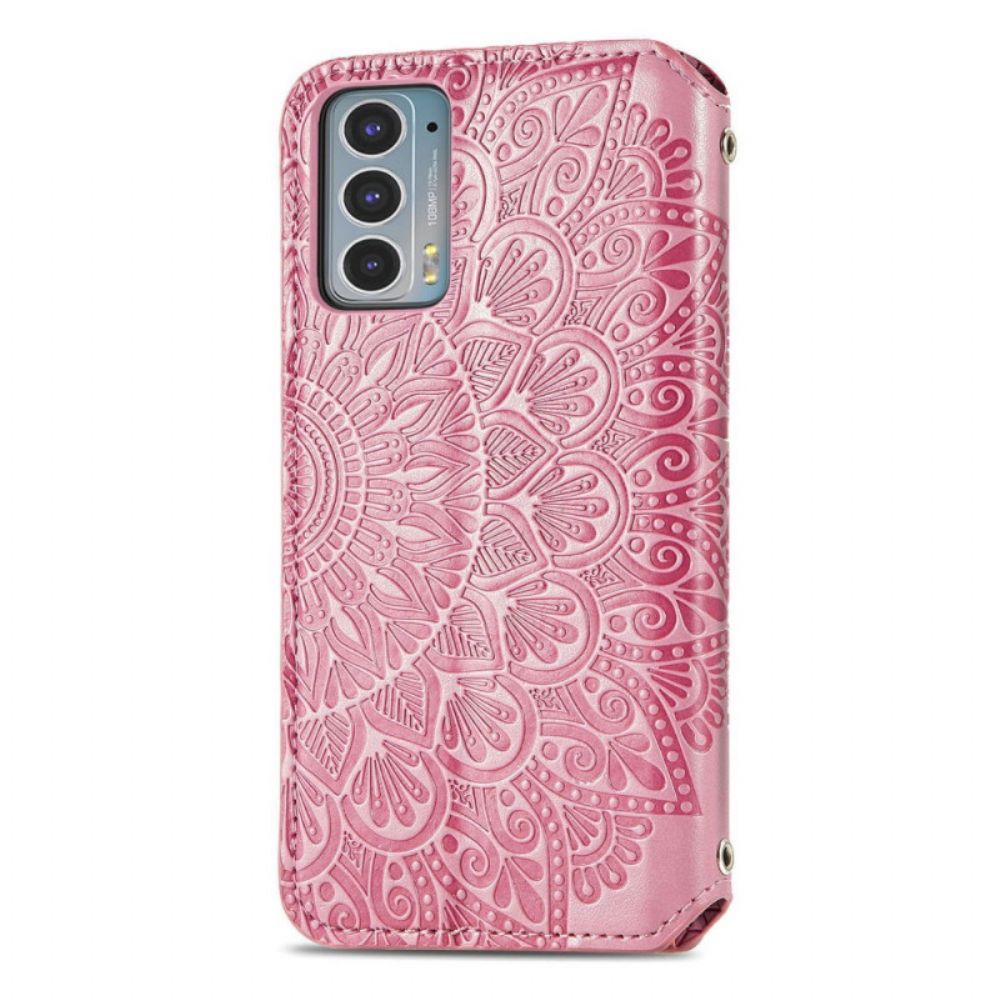 Bescherming Hoesje voor Motorola Edge 20 Folio-hoesje Mandala's