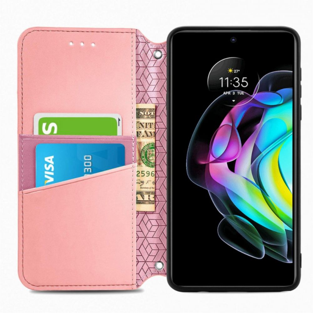 Bescherming Hoesje voor Motorola Edge 20 Folio-hoesje Mandala's