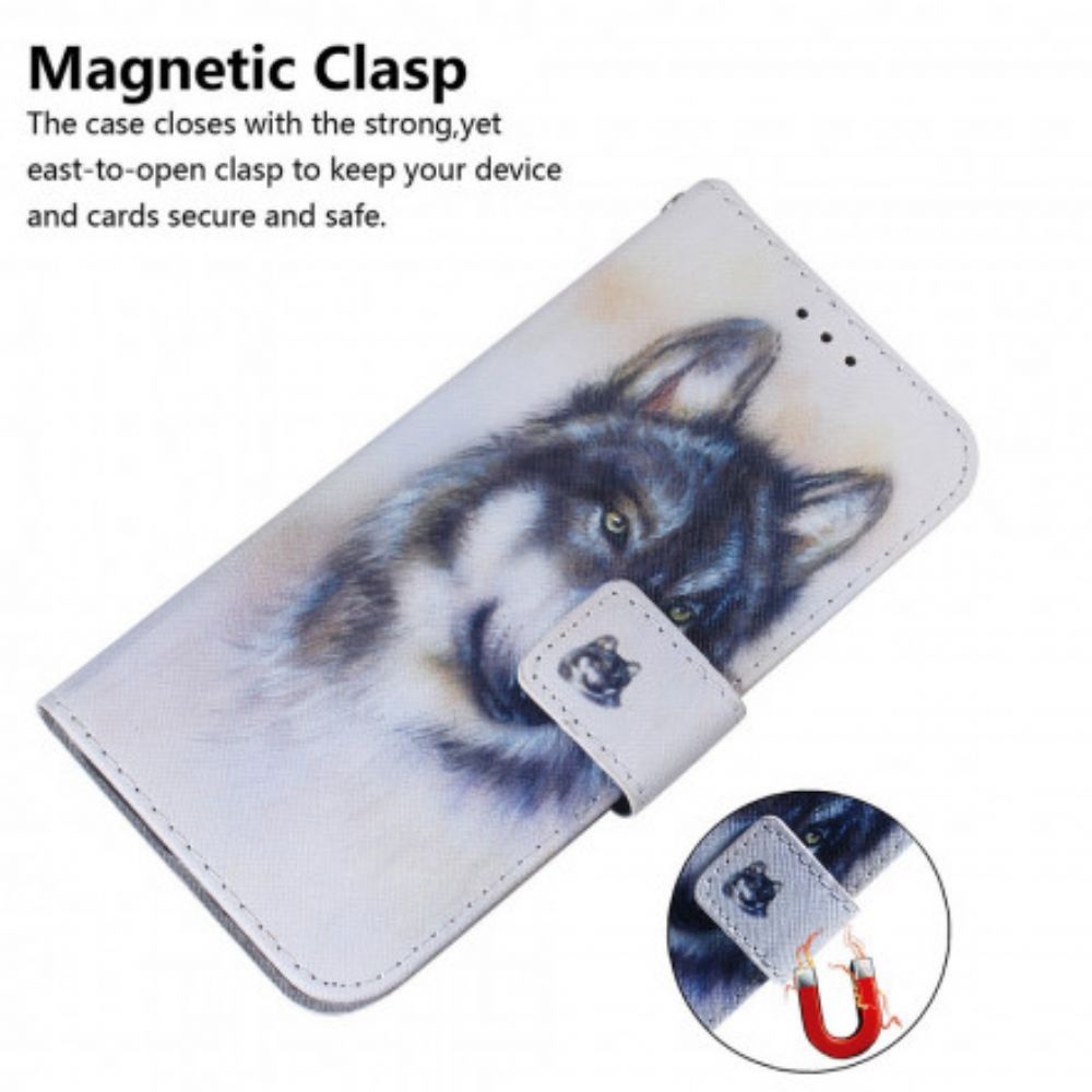 Flip Case voor Motorola Edge 20 Hondsblik