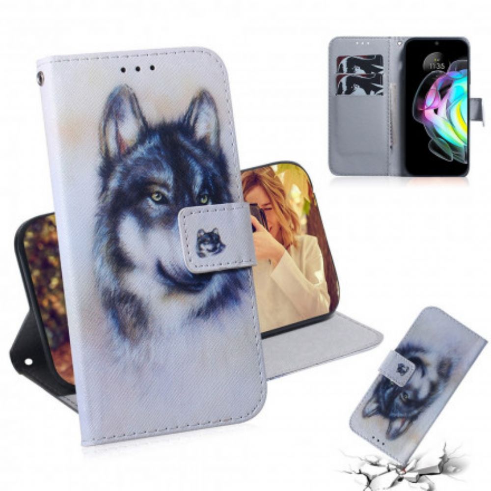Flip Case voor Motorola Edge 20 Hondsblik
