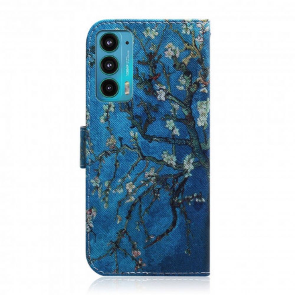 Folio-hoesje voor Motorola Edge 20 Bloeiende Boomtak