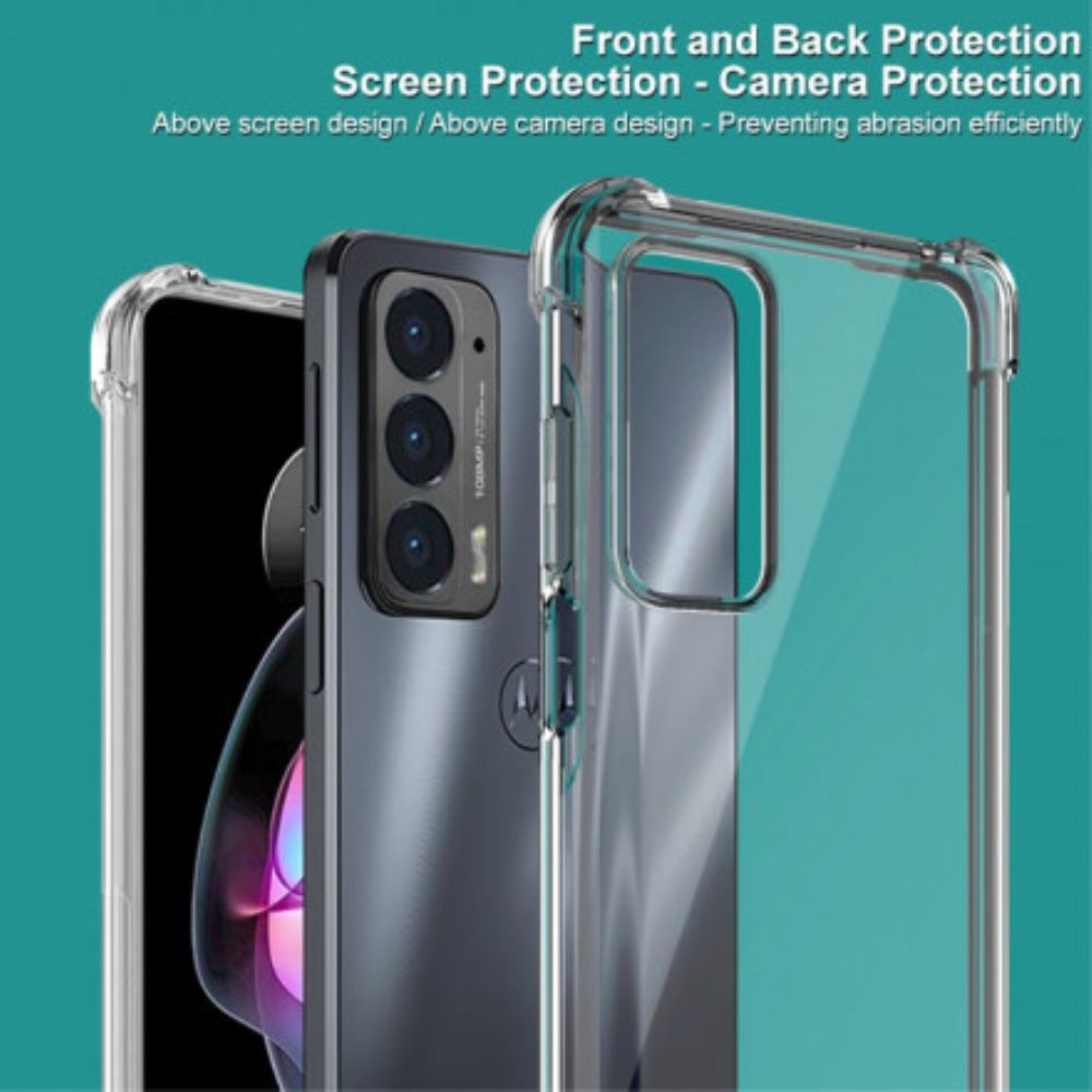 Hoesje voor Motorola Edge 20 Transparant Met Imak Screen Film