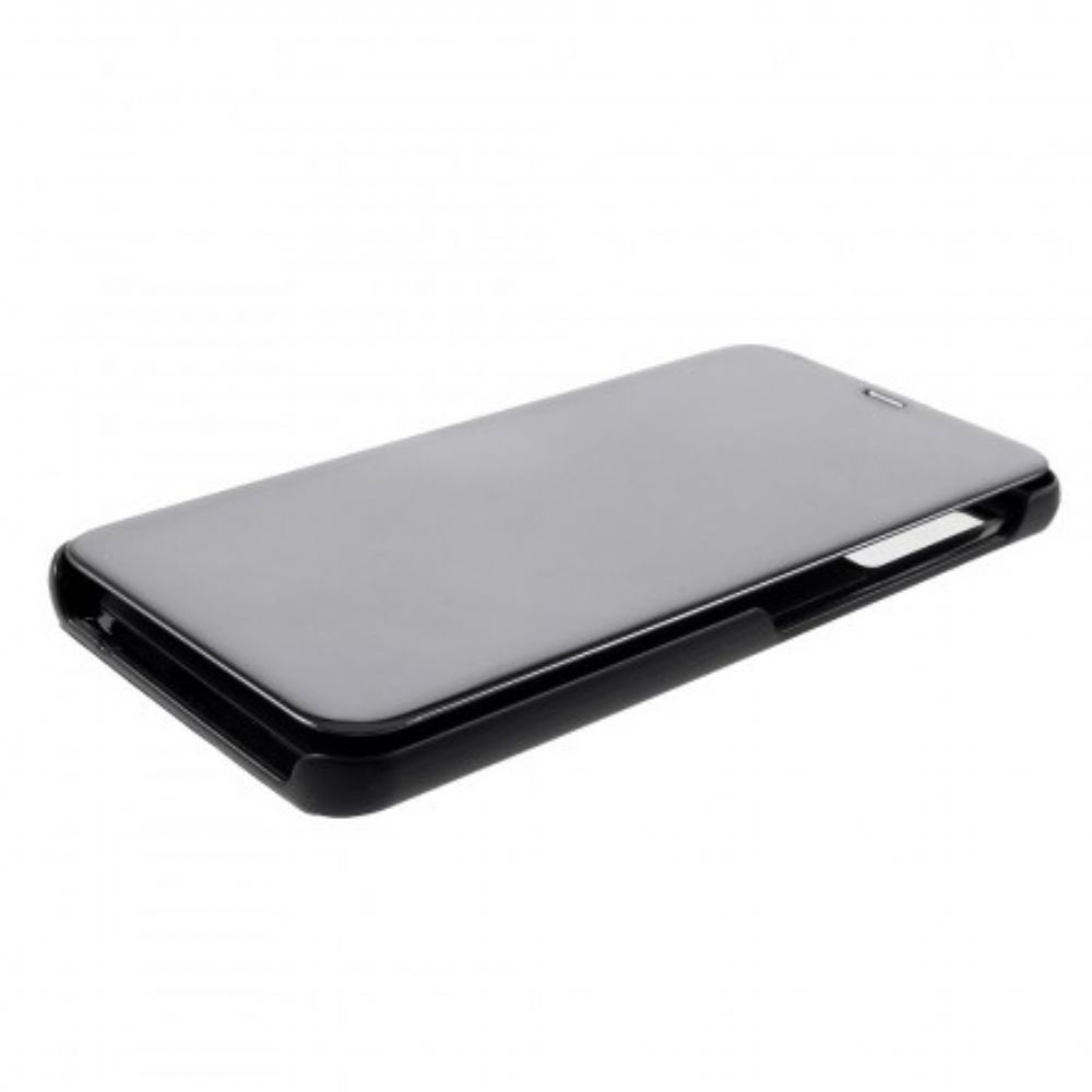 Bescherming Hoesje voor Samsung Galaxy A7 Spiegel En Leereffect