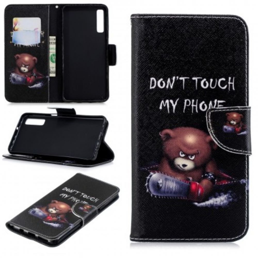 Folio-hoesje voor Samsung Galaxy A7 Gevaarlijke Beer