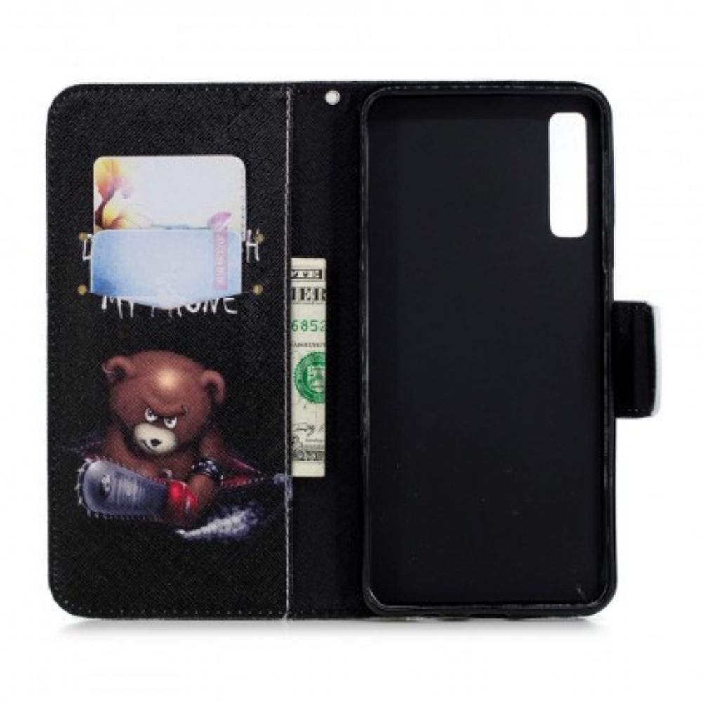 Folio-hoesje voor Samsung Galaxy A7 Gevaarlijke Beer
